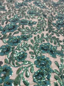 Stile popolare di colore verde scuro paillettes ricami uniti arabi emirati abiti da sposa ricami in pizzo per abito da donna - Product Image 6