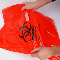 Sac à déchets médicaux jetables pour risques biologiques, sac poubelle d'hôpital écologique, vente en gros personnalisée