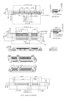 Venta caliente 7 + 15P 22Pin SATA Conector SATA Power PCB SMT Conector macho