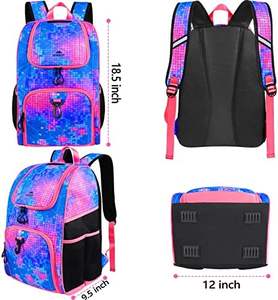 Mochila Deportiva de Baloncesto con Compartimento para Zapatos, Ideal para Entrenamiento, Gimnasio, Baloncesto, Voleibol, Fútbol, Fútbol Americano, Muestra Gratis - Product Image 2