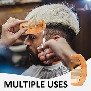 Peigne à poux en bambou confortable, mignon et au design tendance, durable, à dents larges, écologique et pratique pour les voyages, pour un usage domestique - Product Image 4