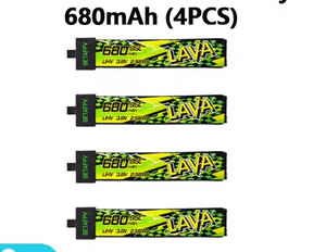 NUEVA Batería BETAFPV LAVA II 1S 95C 680 MAh 3.8V LiHV BT2.0 para Air65 Air75 Meteor75 Pro Cetus Pro Hecha en China - Product Image 2