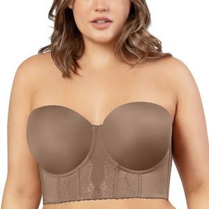 <span class=keywords><strong>Reggiseno</strong></span> da Donna <span class=keywords><strong>Senza</strong></span> <span class=keywords><strong>Spalline</strong></span> con Copertura Totale, Taglie Plus DDD <span class=keywords><strong>E</strong></span> G H J K, Personalizzabile OEM - Product Image 3