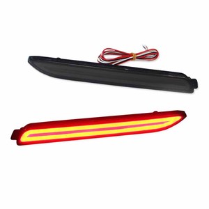 Ahumado lente trasera estilo rojo 3D óptica LED parachoques trasero Reflector de conducción de la cola de la luz de freno Lexus y <span class=keywords><strong>Toyota</strong></span> - Product Image 1