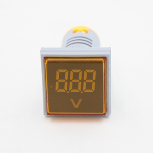 Mini 230V LED Đèn Vôn Kế Chỉ Số Ánh Sáng Duy Nhất Giai Đoạn Vuông Đầy Màu Sắc Tín Hiệu Meter 22Mm Mini Vuông Kỹ Thuật Số Vôn Kế - Product Image 2