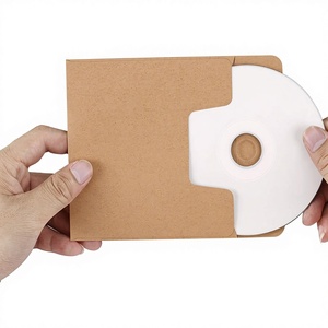 Enveloppes cadeaux personnalisées en papier kraft brun écologiques et durables de 5x5 pouces pour le stockage de DVD et de CD - Product Image 4