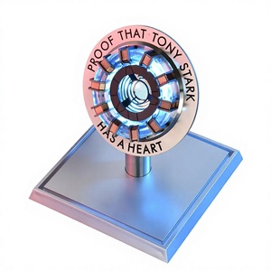 <span class=keywords><strong>Marvel</strong></span> <span class=keywords><strong>Legends</strong></span> <span class=keywords><strong>Iron</strong></span> Arc Reactor Y Stark Heart Chest Lamp Avengers Figura Periférica Modelo de Metal Juguete Regalo - Product Image 3