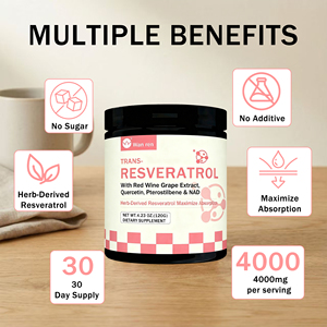 Complément alimentaire de haute qualité sans sucre 4000 mg NAD Nicotinamide et complément alimentaire en poudre de trans-resvératrol <span class=keywords><strong>d</strong></span>érivé des plantes avec de la quercétine - Product Image 5