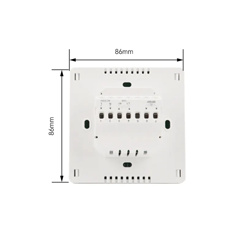 Termostato de suelo cálido Termostato controlador de temperatura digital Termostato de pantalla táctil LCD