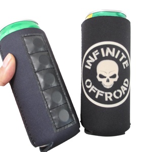 Custom Logo Neoprene Magnet Can Coolers Magnetic Kolder Kaddy with Strong Magnet 12oz Tall Slim Can Coozies - Product Image 5
