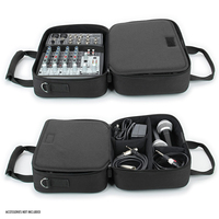 Estuche Organizador de Accesorios para DJ Todo en Uno con Correa Acolchada, Bolsa Portátil para Gestión de Cables para Actuaciones en Vivo y Estudio