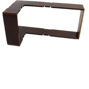 Étagère murale en bois à 2 niveaux, étagère flottante d'angle pour salon, organisateur de maison durable - Product Image 5