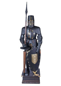 Handcrafted Traditional Antique Medieval Knight's Steel <b>Armour</b> Complete Suit Engraved Decorative Silver/Gold Plated Collectors - Product Image 2