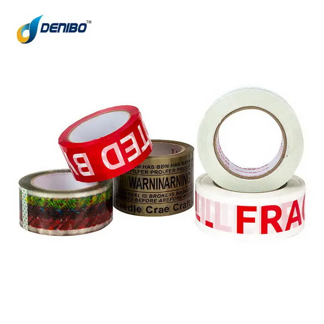 Branded Food Printed Polypropylene Packing Tape / Customized Economy Sealing Tape Waterproof Acrylic Bopp Offer Printing 12-72mm