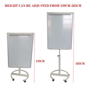 Fábrica al por mayor gráfico de pared personalizado pizarra móvil con ruedas soporte de pizarra blanca - Product Image 6