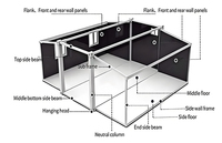 Casa Contenedor Expandible de 20 pies con Doble Ala, Portátil, Prefabricada, Modular, Móvil, Mini Casa para Vivienda, Oficina o Dormitorio