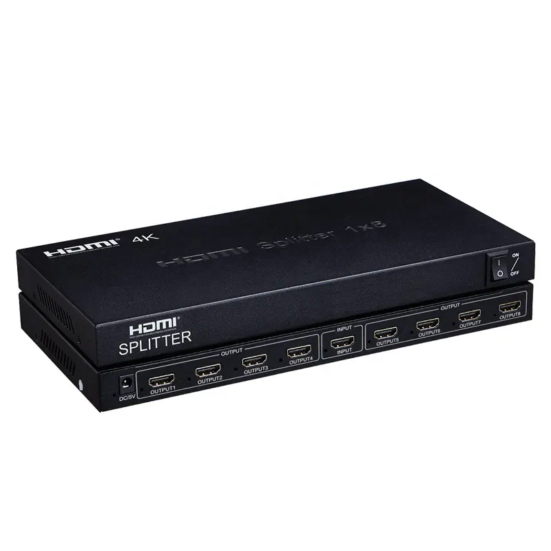 8 ports HDMI Splitter 1x8 support 3D HDMI 4k 30hz version,hdmi splitter 8x1