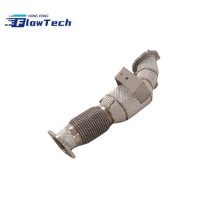 ท่อลงสแตนเลส SS304 แบบไหลแรงสูง พร้อมแผ่นกันความร้อน สำหรับ Ford Fiesta ST 2.0T – ท่อไอเสียสมรรถนะสูงแบบยึดติดโดยตรง - Product Image 5