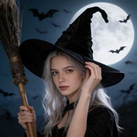 Hexenhut Schwarzer Zaubererhut Großer Gerüschter Hexenhut für Damen Halloween-Kostüm Cosplay-Accessoire Partyzubehör Festtagsdekoration