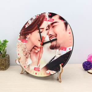 7.88 Inch Sublimation Blanks MDF <strong>Wall</strong> Clock Photo <strong>Frame</strong> for Christmas/ Wedding/Home Decoration - Product Image 2