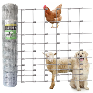 Crimped <b>Wire</b> <b>Mesh</b> Fence 5FT x 164FT Galvanized Low-Carbon Steel Square Hole Outdoor Use - Product Image 2