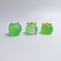 Miniatur Katak Resin Pangeran Musim Panas, Aksesoris Resin Katak Mini, Figurine Katak Mini, Miniatur Rumah Boneka, Dekorasi Rak Meja, Dekorasi Taman Peri Rumah