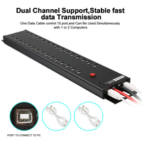 Sipolar A-812 Nouveau design Hub multi-USB de qualité industrielle 30/64 ports Chariot de charge pour tablette
