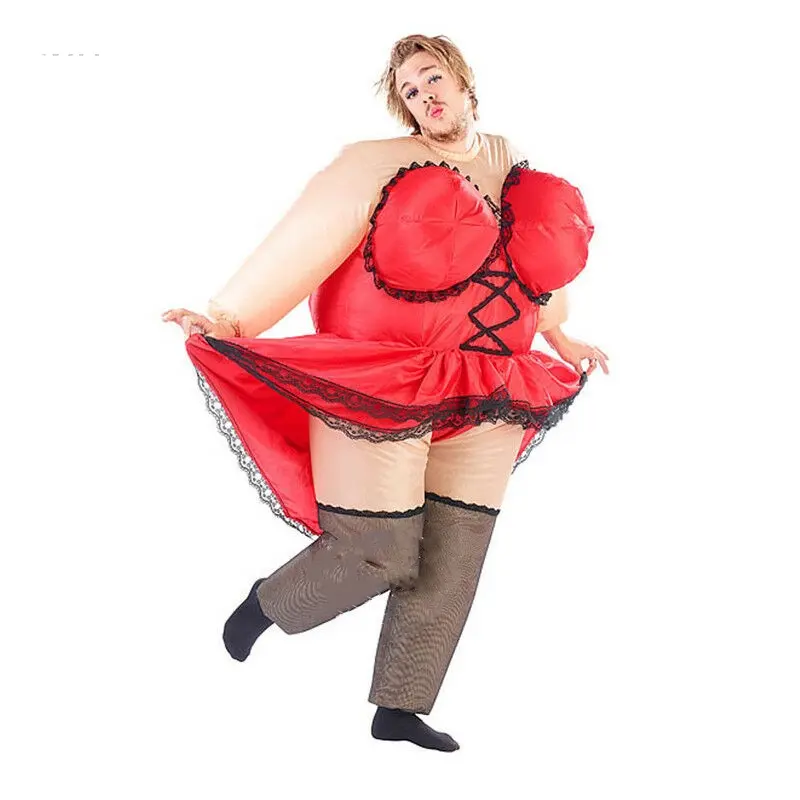 Bailarina de las mujeres traje inflable/traje de fiesta de Carnaval Cosplay vestido de los hombres