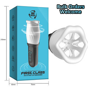 Copo de Masturbação para Treinamento Peniano Adulto, Copo Masturbador Rotativo, Brinquedo Sexual em Material TPE, Masturbador Automático com Sucção e Movimento de Empurrar - Product Image 4