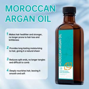 Aceite de Argán de Marca Privada para el Cabello, Sérum para el Tratamiento del Cuero Cabelludo, Hidratación Profunda, Nutre el Cuero Cabelludo y el Cabello, Deja el Cabello Suave y Sedoso - Product Image 4