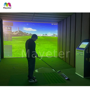 <span class=keywords><strong>Simulateur</strong></span> de <span class=keywords><strong>golf</strong></span> Mayeter avec projecteur tout-en-un, projection interactive HD pour l'entraînement et le divertissement - Product Image 6