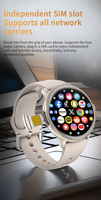 Reloj Inteligente 5G con Soporte para Tarjeta SIM Global, Pantalla AMOLED de 50 mm+, Carga Inalámbrica, Reloj de Lujo con Diamantes