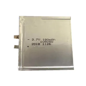 105050 size thickness 1.0mm lithium polymer rechargeable battery