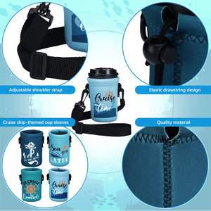 Enfriador de Latas de Cerveza Personalizado, Portavasos para Barco, Esenciales para Cruceros 2025, Porta Botellas de Agua con Correa Ajustable para el Hombro - Product Image 3