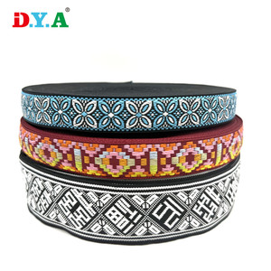 Tùy chỉnh chiều rộng <span class=keywords><strong>d</strong></span>ệt <span class=keywords><strong>d</strong></span>ân tộc Jacquard Webbing băng hình học Polyester Webbing cho Diy phụ kiện may <span class=keywords><strong>m</strong></span>ặc Túi - Product Image 1