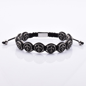 Precios <span class=keywords><strong>de</strong></span> Fábrica, Pulsera Yitenong para <span class=keywords><strong>Hombre</strong></span>, Estilo Punk, Calavera <span class=keywords><strong>de</strong></span> Acero Inoxidable 316L, Alto Pulido, <span class=keywords><strong>Cordón</strong></span> <span class=keywords><strong>de</strong></span> Macramé Ajustable - Product Image 3