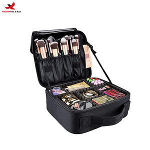 Portable Fashionable Alligator Pattern Cosmetic Bag Glitter Travel <b>Makeup</b> <b>Case</b>-Made of Polyester Bag RTS Bulk Mixed Order - Product Image 1