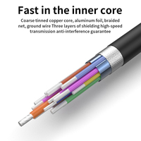 Cable de Extensión Activo USB 3.0 Tipo C Macho a Hembra, Carga Rápida de 3A, Transferencia de Datos de Alta Velocidad de 5Gbps para PC, VR, Laptop