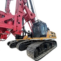 Foreuse rotative sur chenilles SANY SR235 d'occasion pour la construction de fondations et le piegeage de piquets