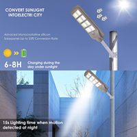 VIVID personnalisé nouveau design feux de circulation extérieur étanche capteur à induction tout-en-un led lampadaire solaire