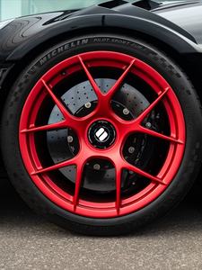 Jantes <span class=keywords><strong>de</strong></span> course SY-1039 légères forgées rouge satiné FI-R FIR haute performance OEM à blocage central pour 911 992 Turbos BMW - Product Image 1