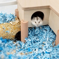 Maison en hamster rouge avec fenêtre, dormir à la maison avec des chevaux, bac à chiens Chinchilla et pliable