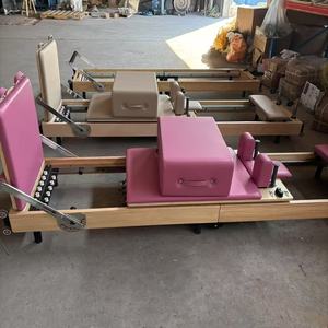 Máquina de Pilates Reformer de Madera de Arce Ecológica y Duradera a Precio de Fábrica - Equipo de Ejercicio Plegable Portátil para el Hogar/Estudio - Product Image 3
