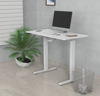 Usine vendant directement bureau réglable en hauteur de cadre blanc électrique ergonomique sain avec surface de travail de bureau d'ordinateur d'écriture