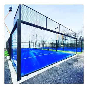 Factory Sale Standard Size In Meters Indoor Outdoor Professional badminton Panoramic Paddle tennis courts