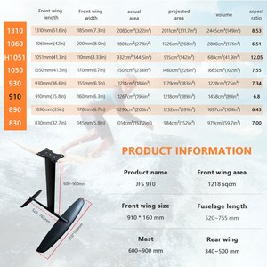 Wholesale JFS 910 Aluminum Carbon Fiber Hydrofoil Mast High Quality Wave <b>Surfing</b> Black 8kg 1 Year Warranty JFS 910 Hydrofoi - Product Image 2