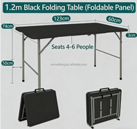Tables d'extérieur portables en plastique pour expositions, pique-niques, jardins et terrasses – Vente en gros usine