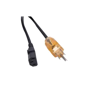 NEMA5-15P vendita calda IEC 320 C13 presa 3 pin cavo di alimentazione 3 core cavo di alimentazione AC per la vendita