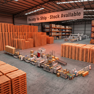 Línea de Producción de Palés Euro EPAL Totalmente Automática con PLC de Marca Europea, Pantalla Táctil HMI, 2000 Piezas/8 Horas, 20 Toneladas, CE <span class=keywords><strong>SF1000</strong></span> - Product Image 1