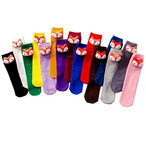 Wholesale Cheap Fox 3d cartoon tube kids family socks